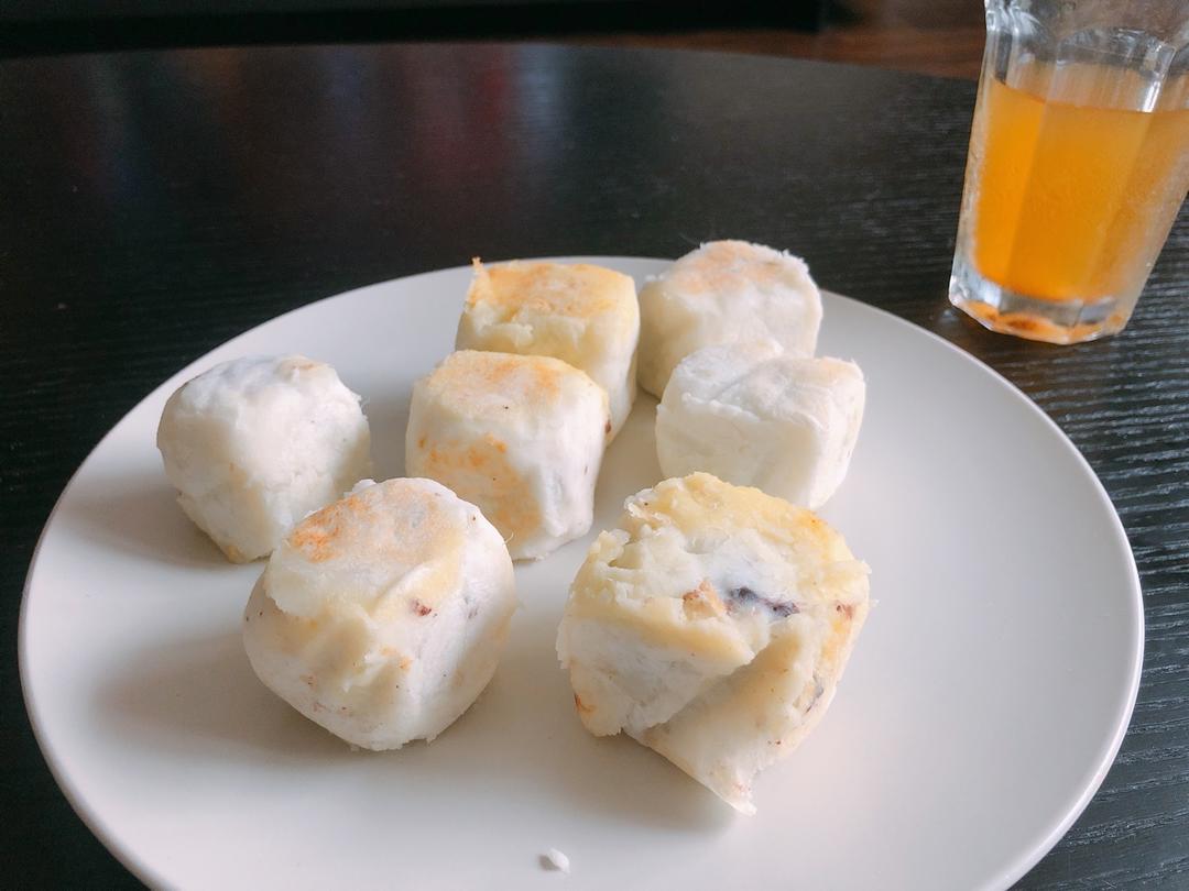 减脂期主食 红豆山药糕 无糖低油