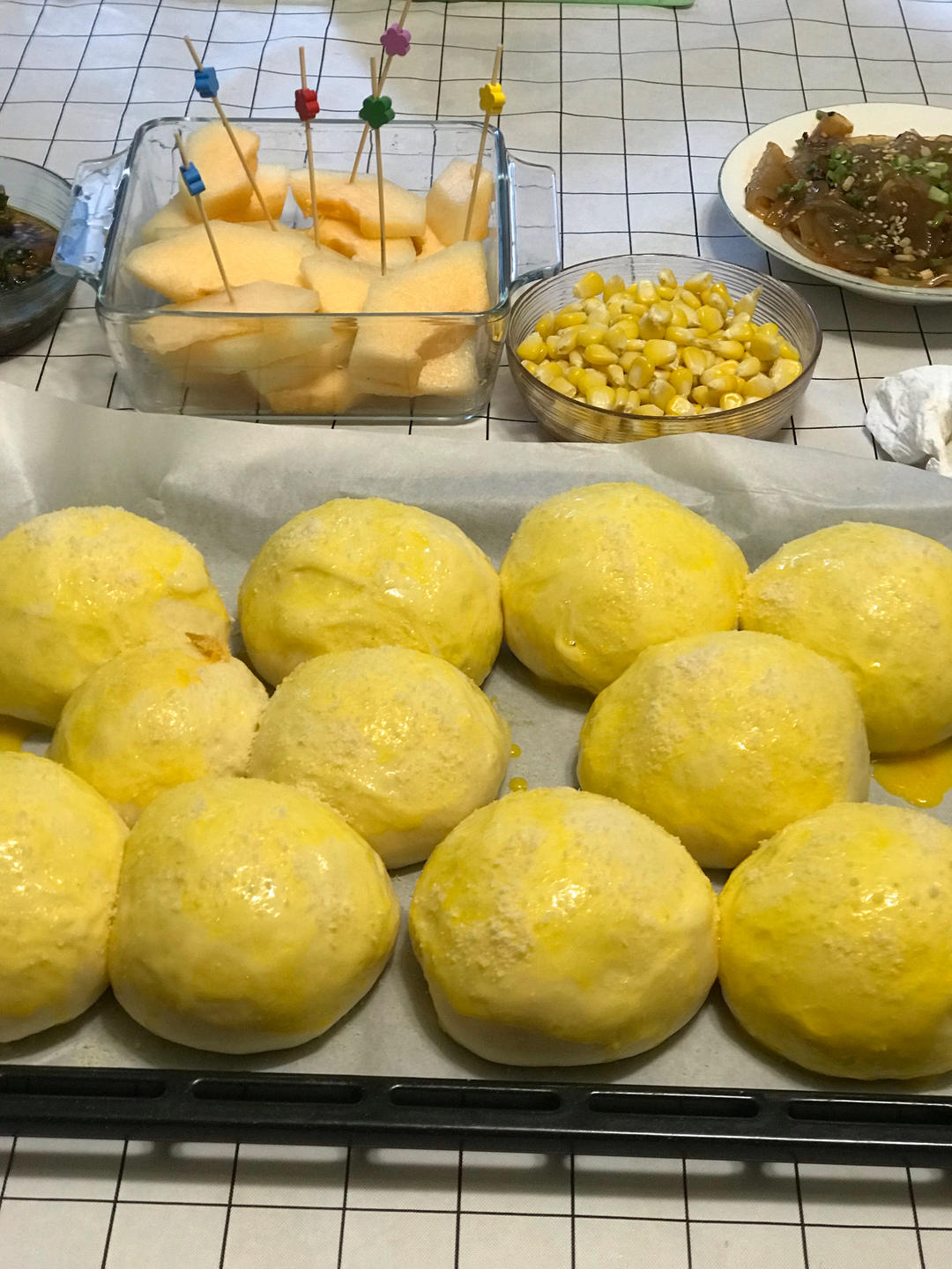 吐司方包，女儿说和来自台湾的爸爸糖一样好看好吃。零失败（是指我个人制作没有失败过）。