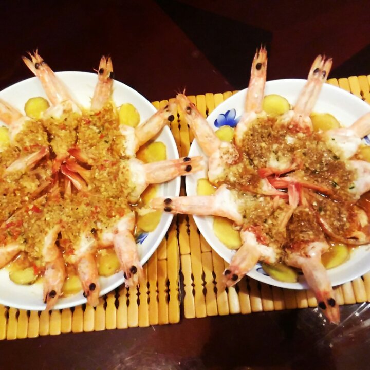 蒜蓉开背虾