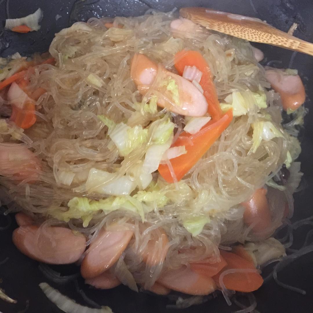 大白菜炒粉丝