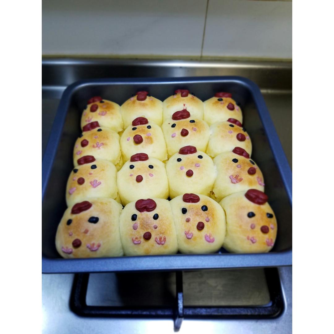 萌萌小鸡挤挤面包