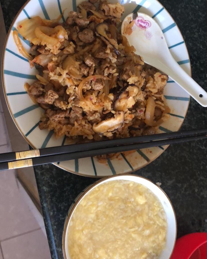 自制蛋酒➕黑米刀切馒头