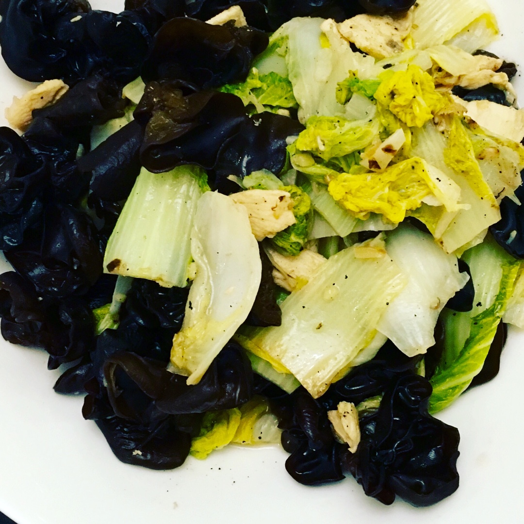 烧饼李做的白菜炒木耳