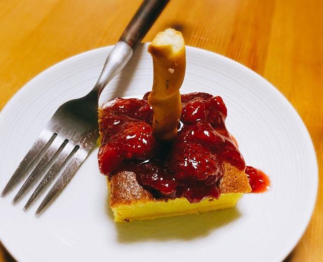 北海道蛋糕 少糖版        附草莓酱做法