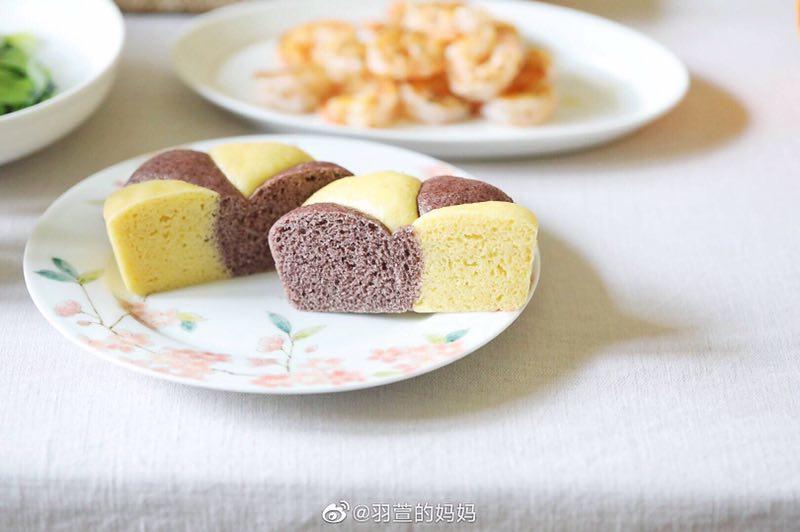 双色发糕的做法