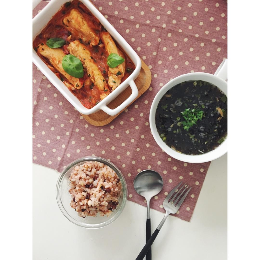 番茄炖鸡胸丨健康·三餐