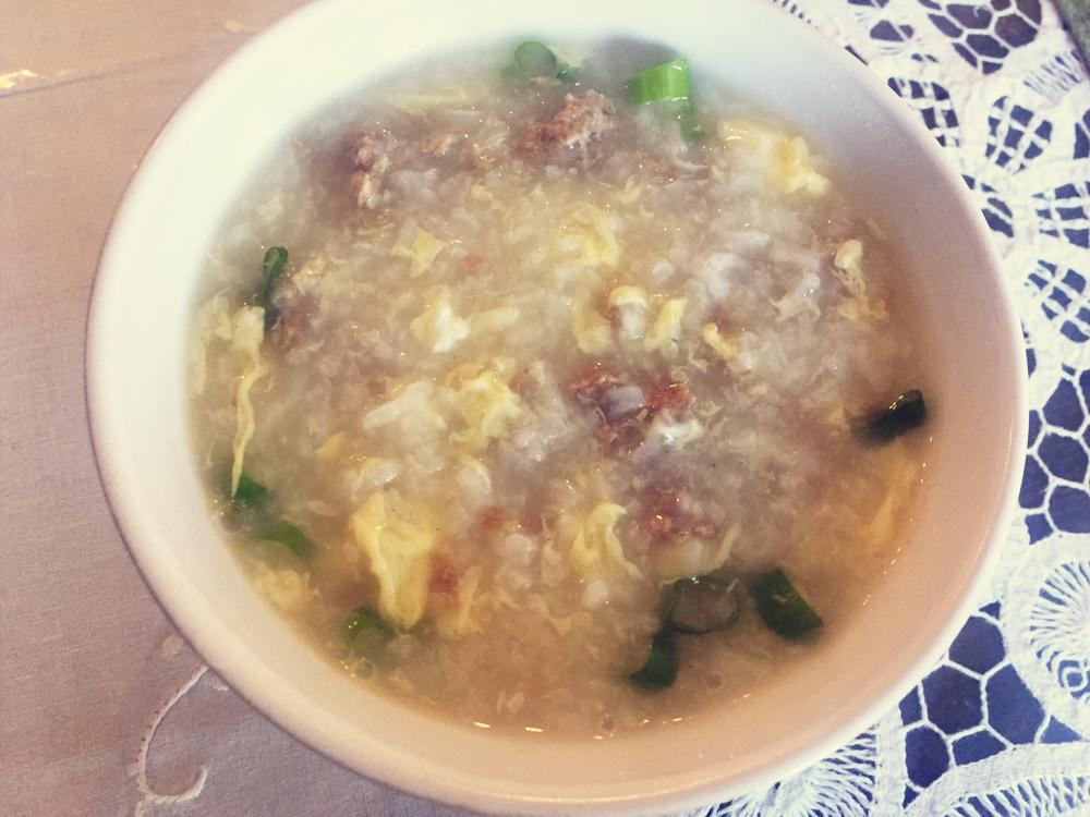 芹菜牛肉粥