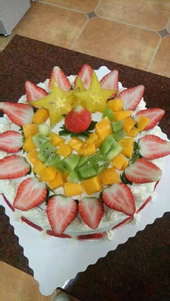草莓戚风生日蛋糕