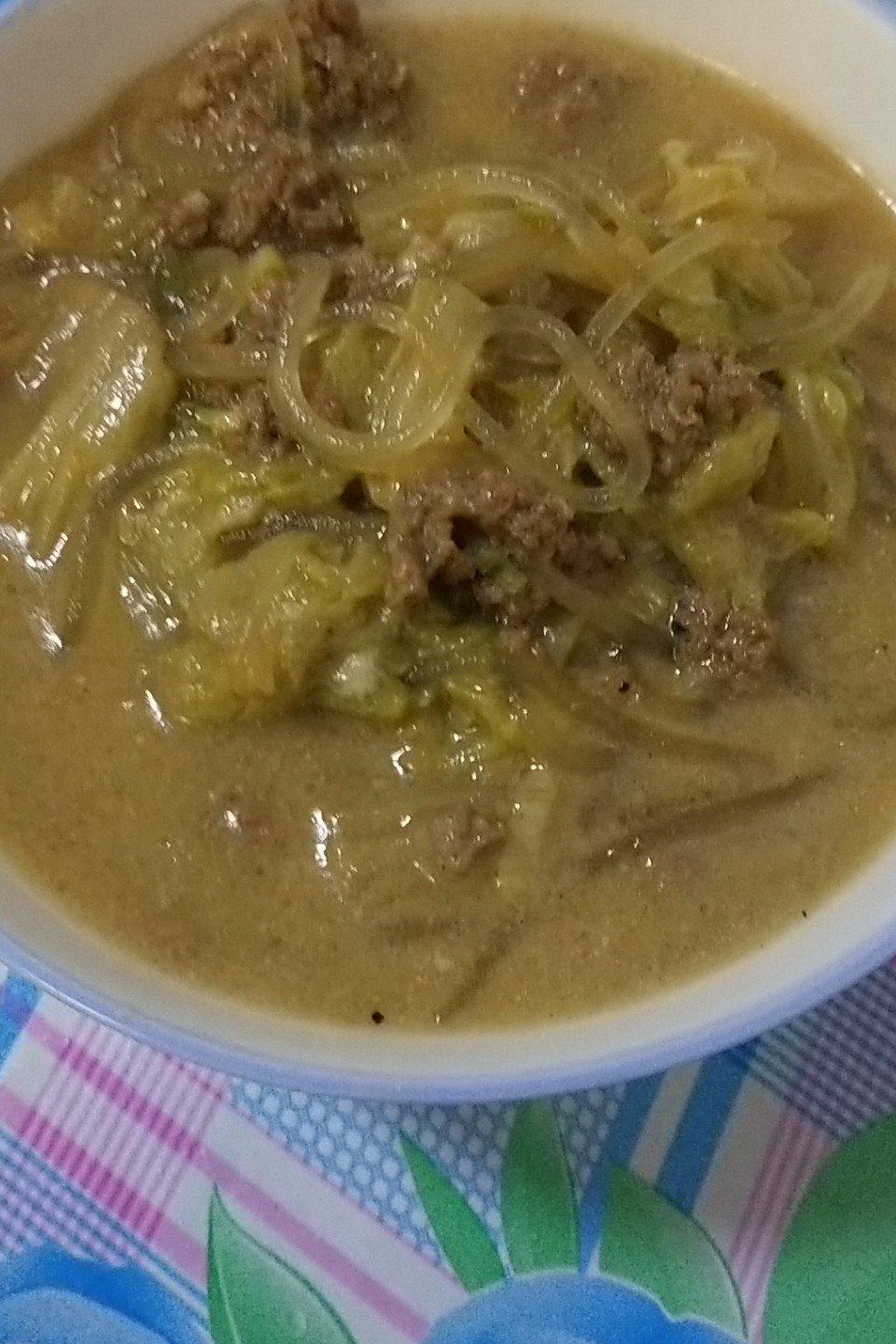 白菜羊肉丸子汤