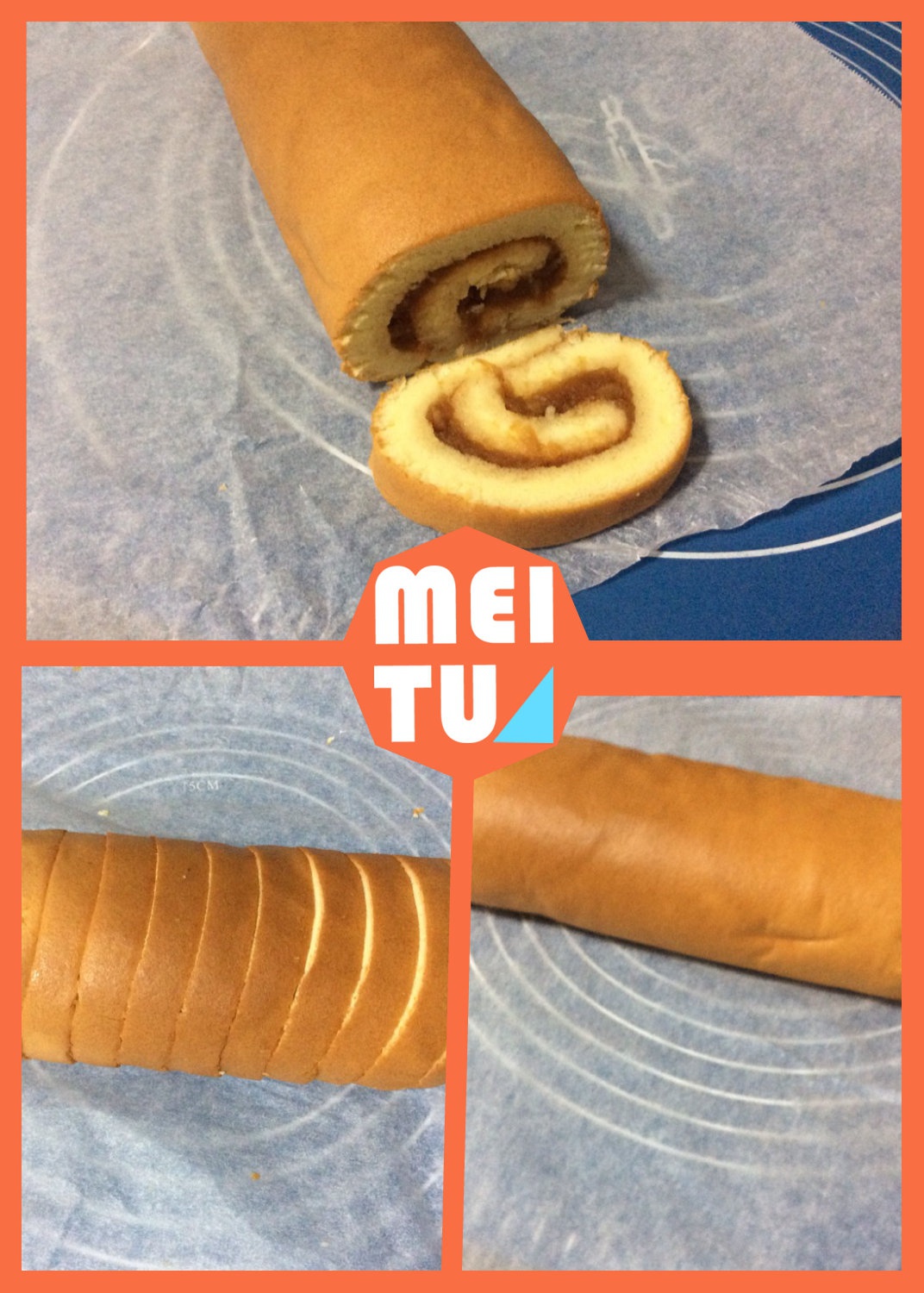 烫面戚风蛋糕卷，平凡，不平淡。