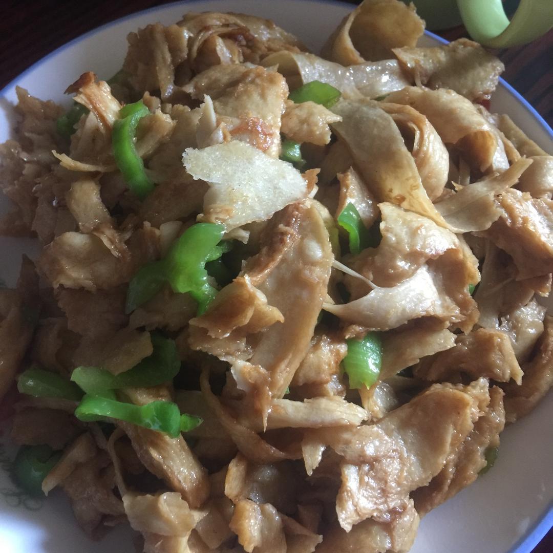 青椒炒面筋