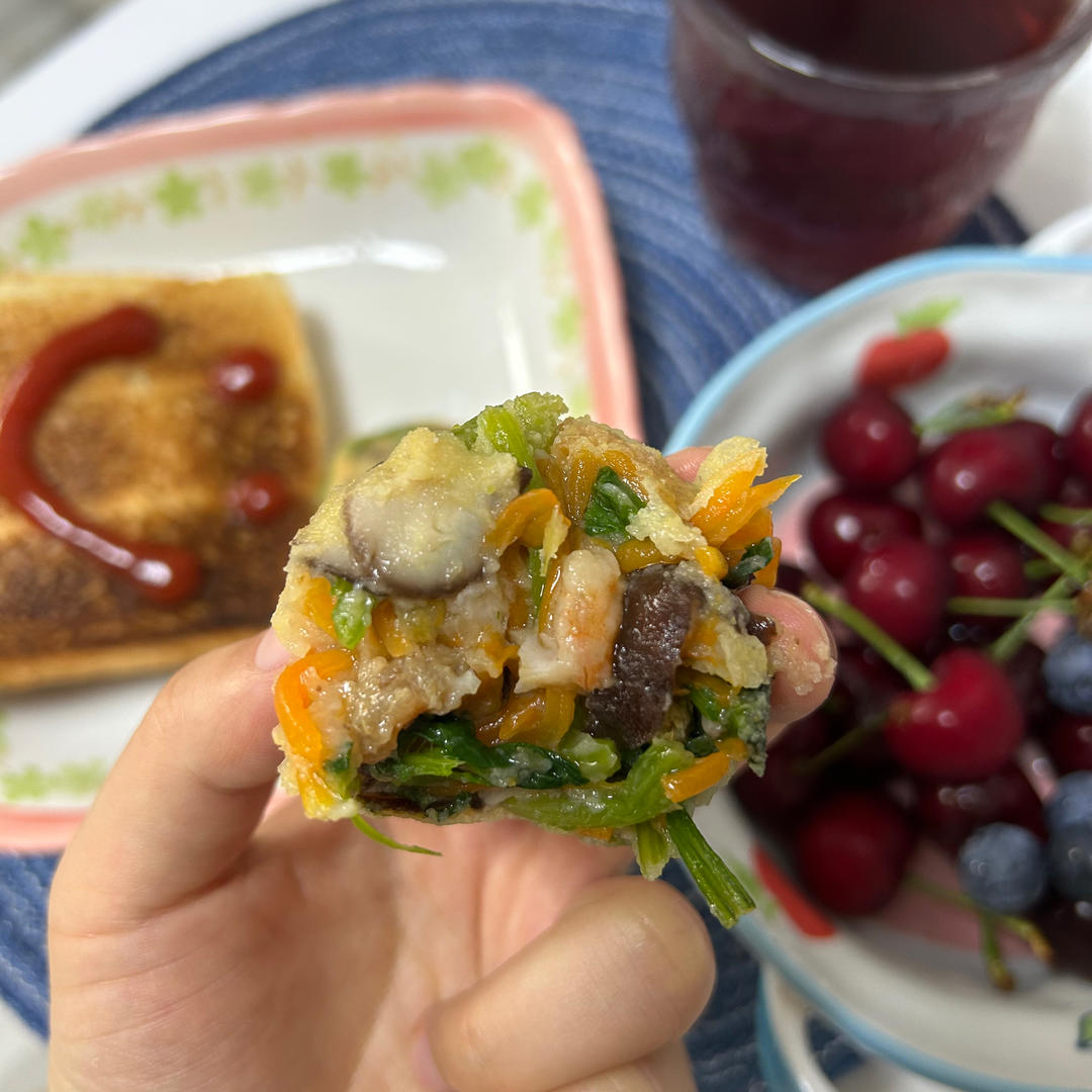 （减脂）玉米面菜团子