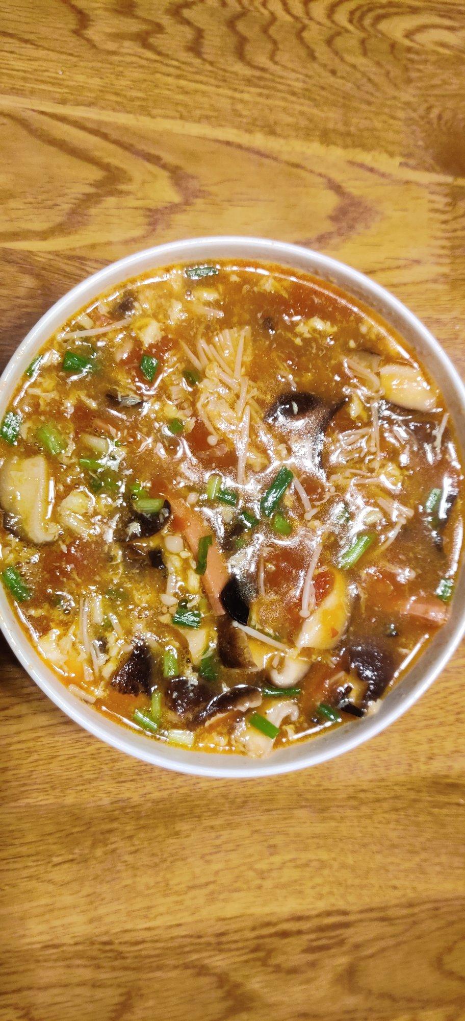 10分钟就能搞定的低脂酸辣汤❗好喝又开胃