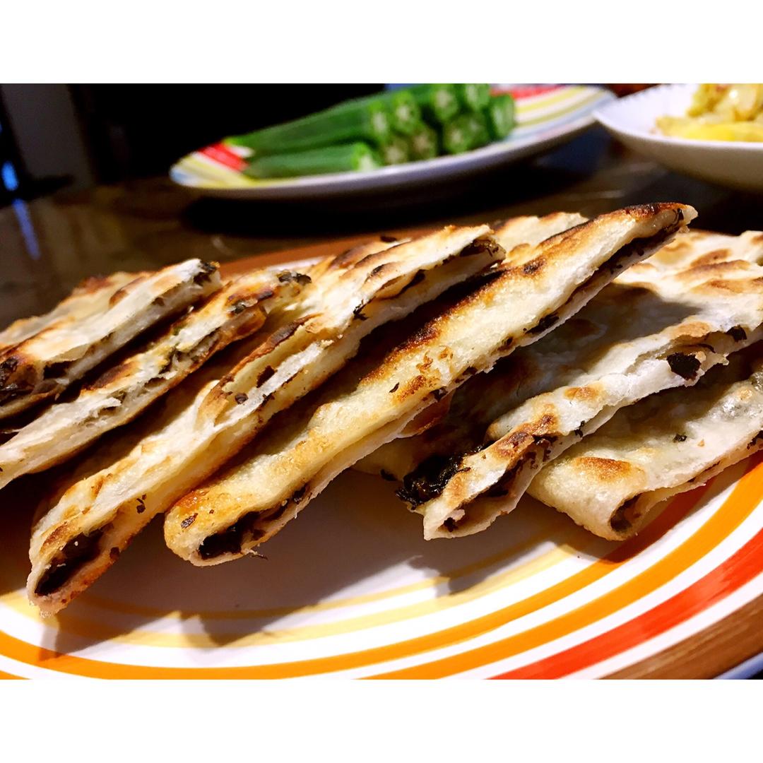温州小吃之梅干菜薄麦饼