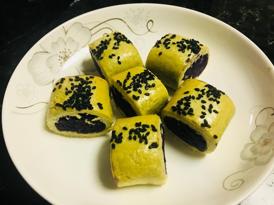 紫薯小小酥！（最最简单的点心！）