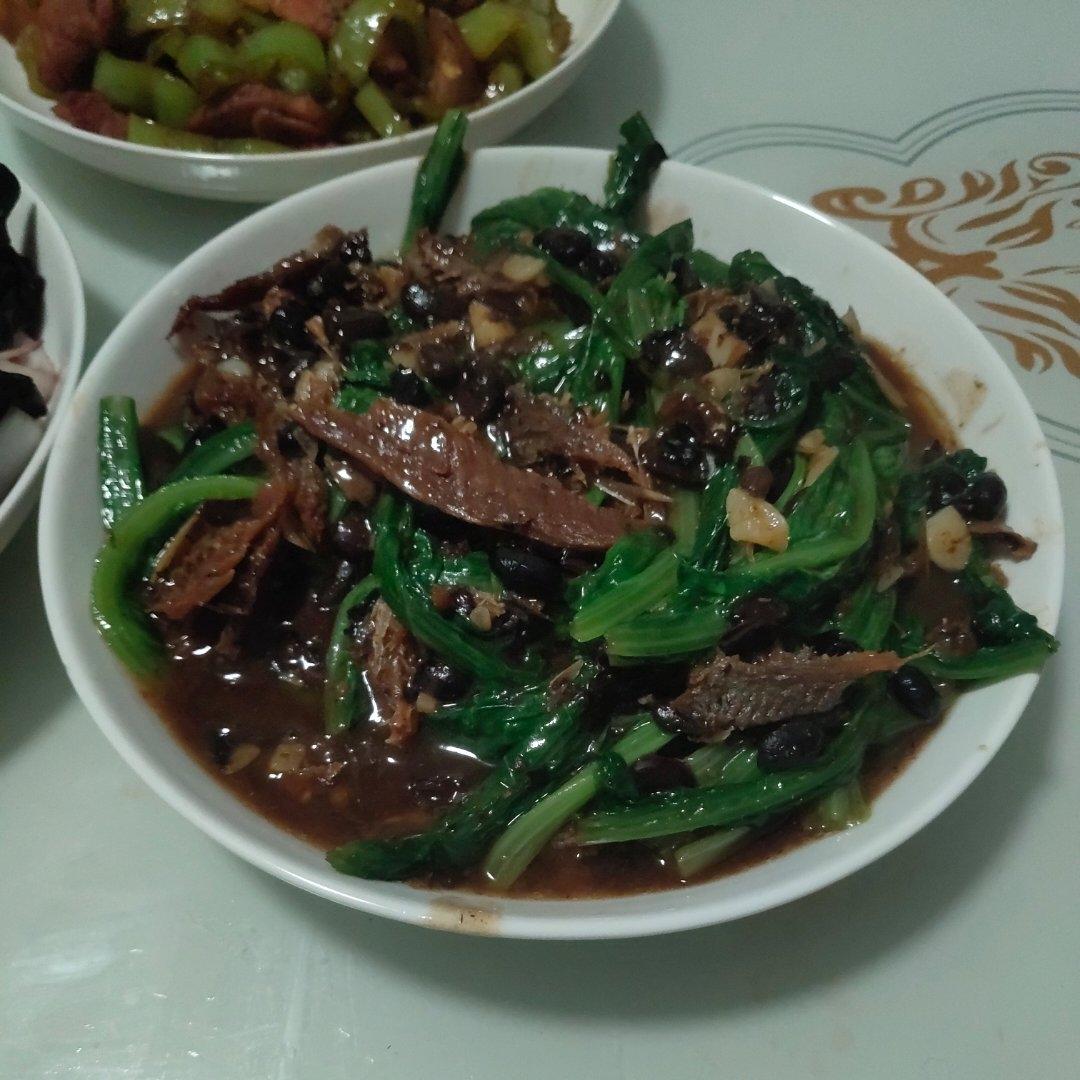 豆豉鲮鱼油麦菜