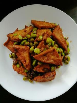 臭豆腐烧毛豆（时令家常菜）的做法 步骤9