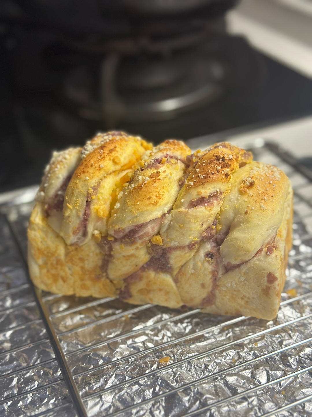 芋泥咸蛋黄小吐司