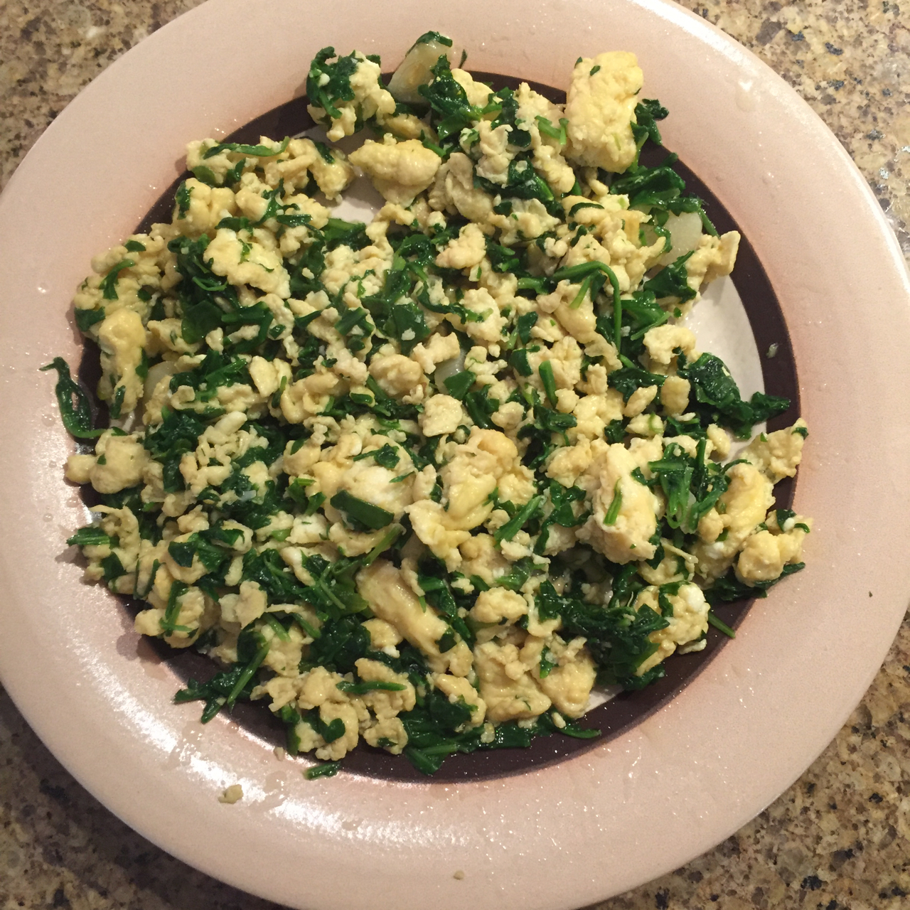 荠菜炒鸡蛋