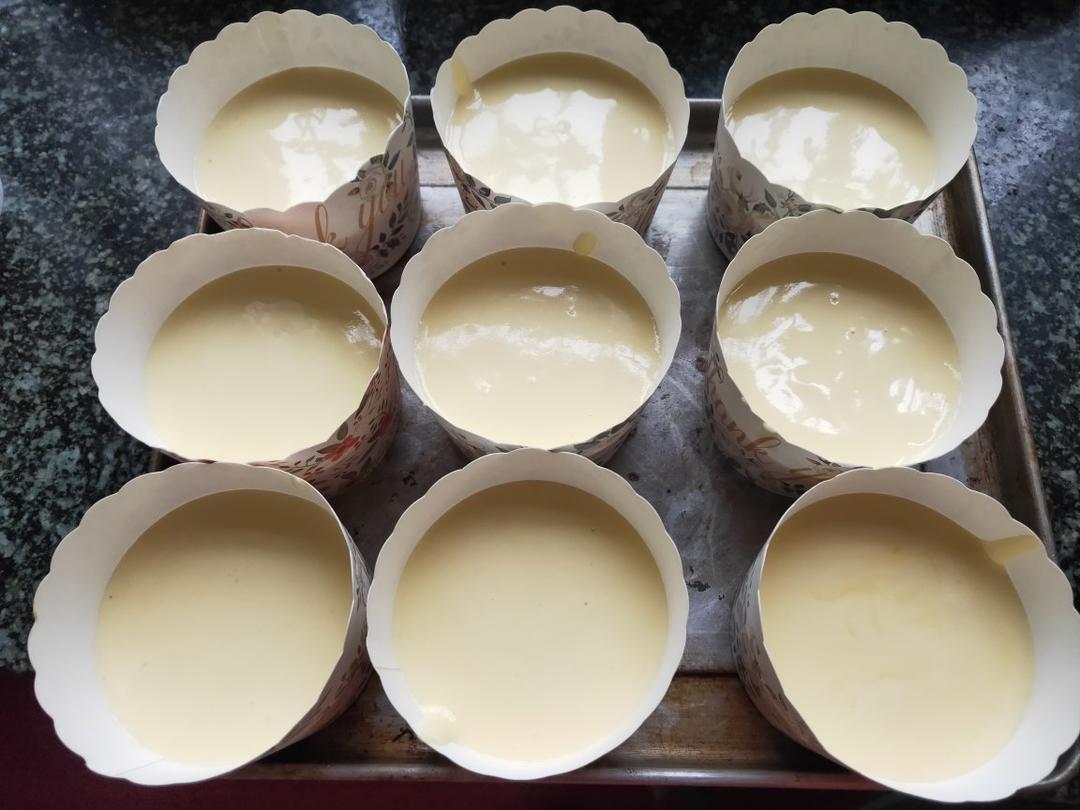 纸杯蛋糕 8寸戚风蛋糕的量