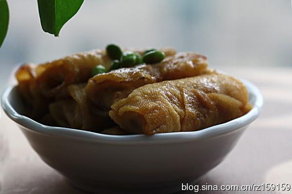 糖醋千张肉卷的做法