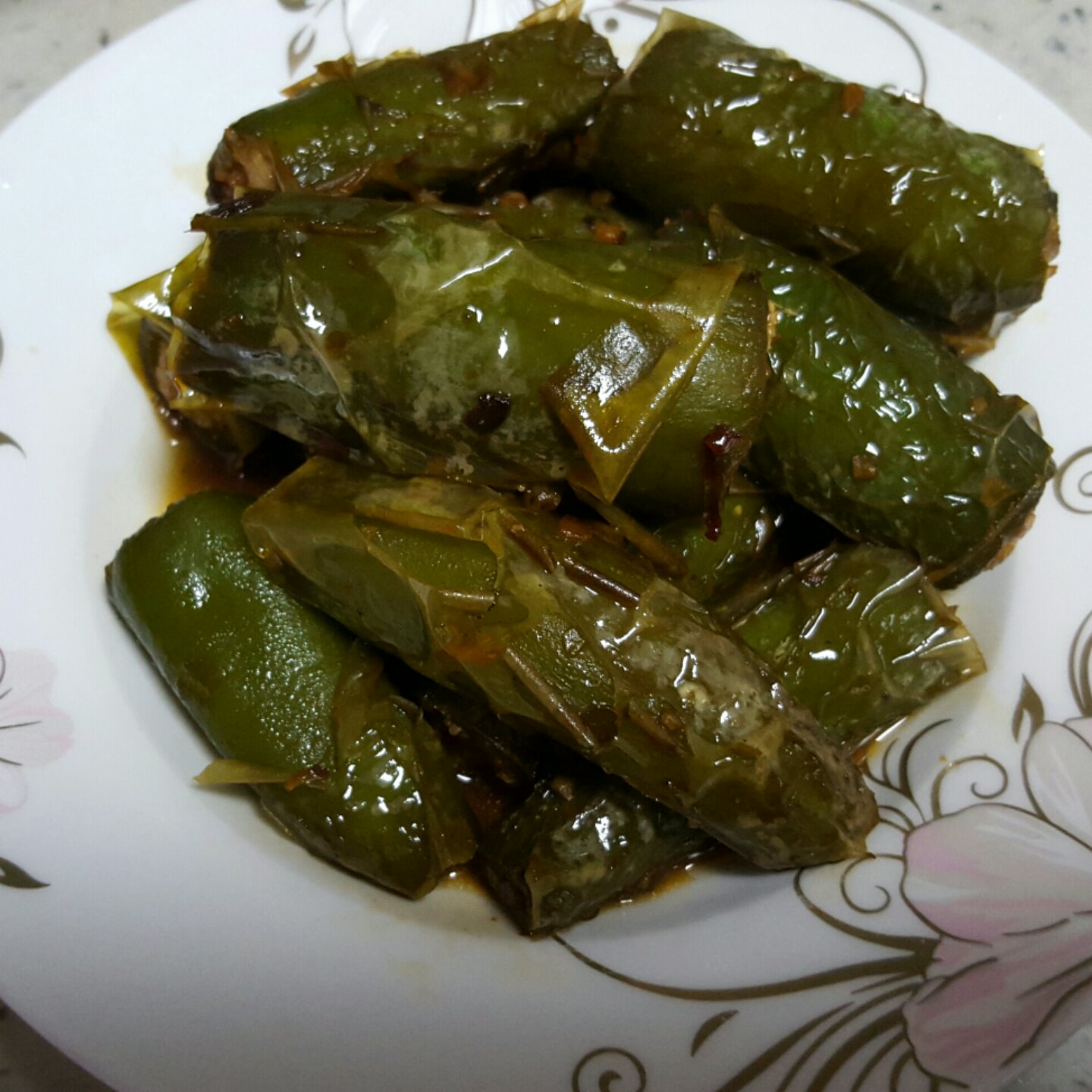 肉酿虎皮青椒