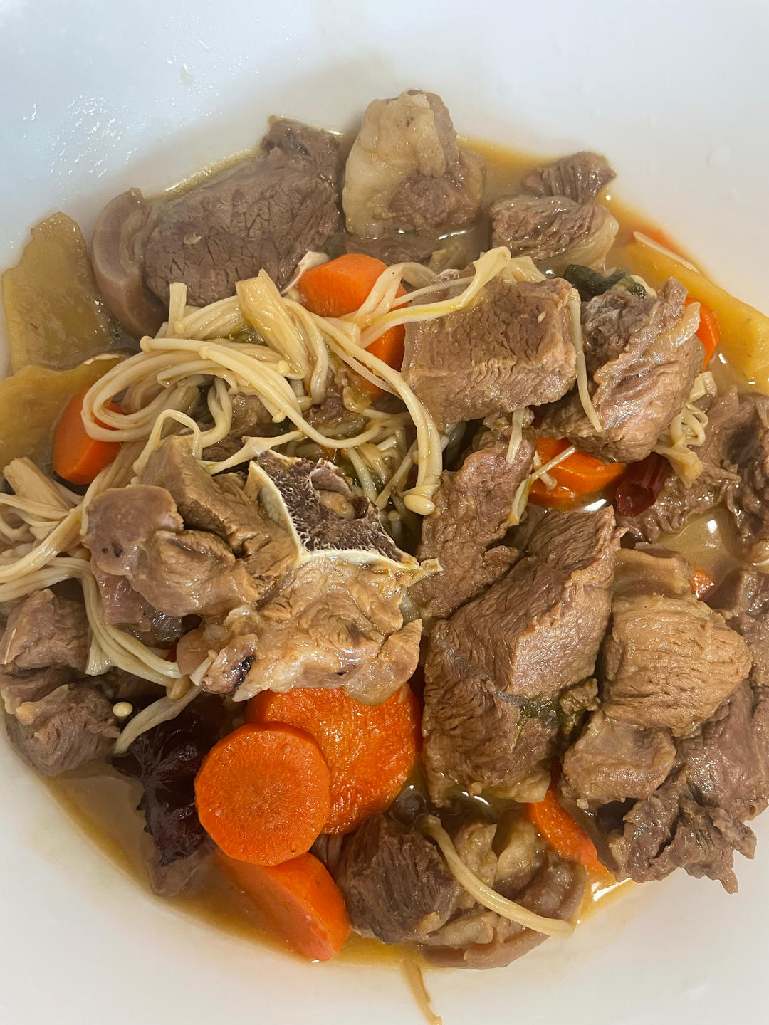 红烧羊肉炖胡萝卜