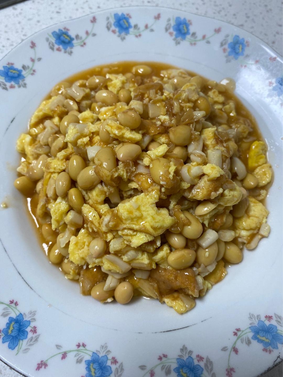 超下饭茄汁黄豆炒蛋