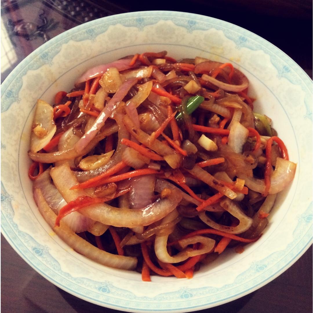 粉条炒三丝