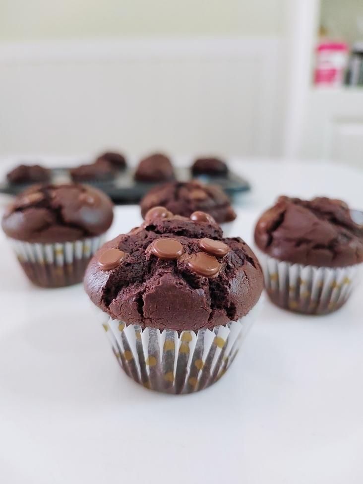 在家做巧克力蘑菇头麦芬蛋糕🍫
