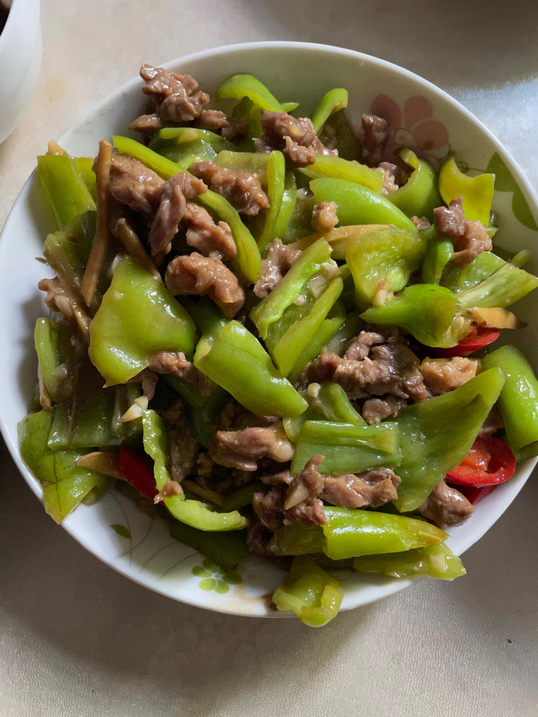 香炒青椒牛肉