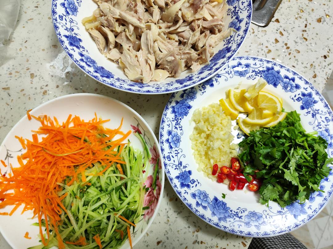 🥰简单好吃手撕鸡腿肉🍗零脂肪凉拌菜