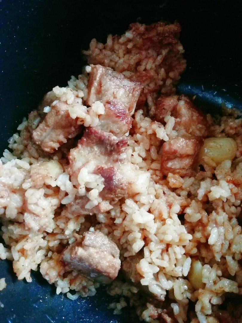喷香排骨焖饭（爆好吃）