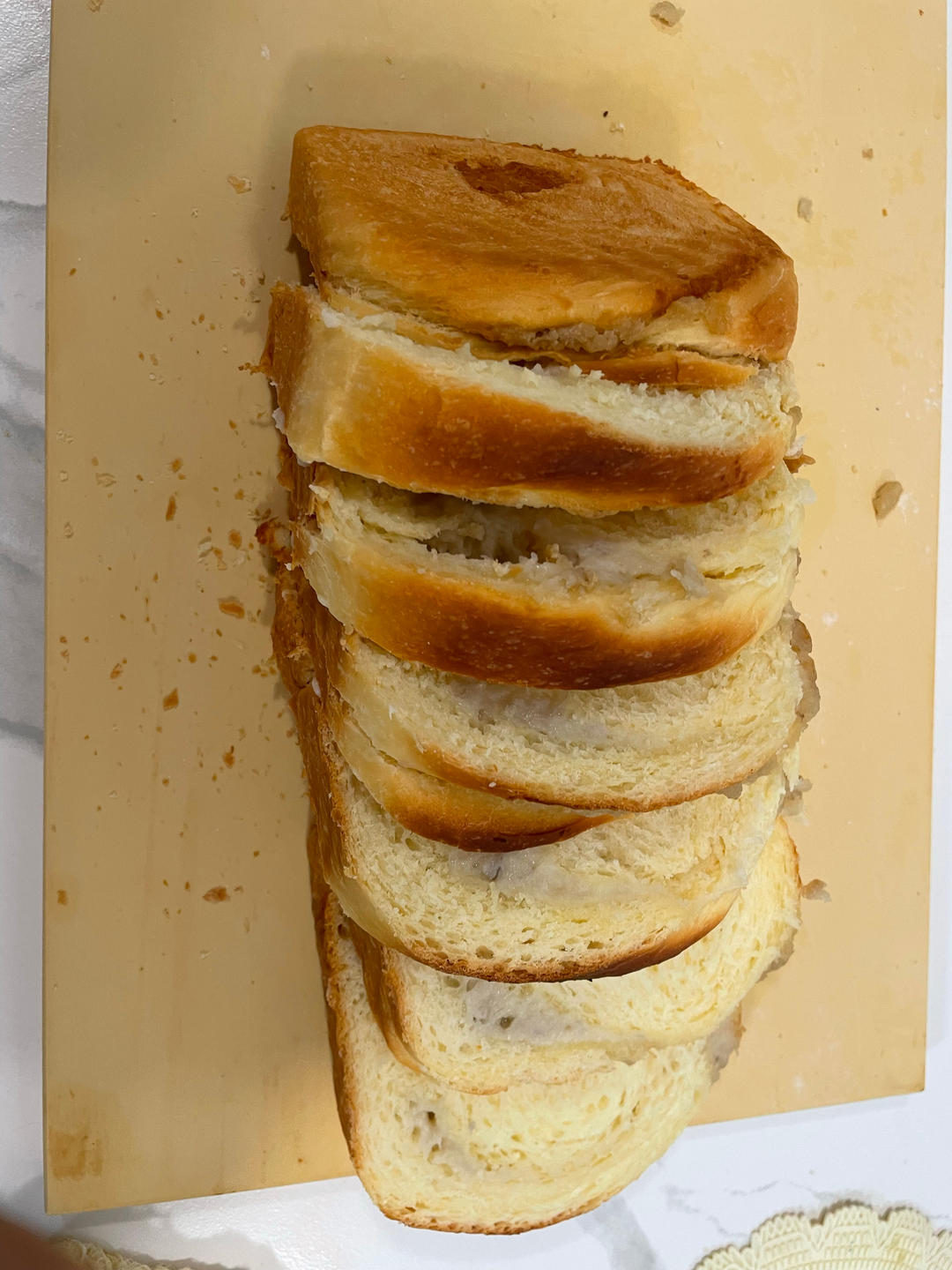 爆好吃的芋泥肉松吐司