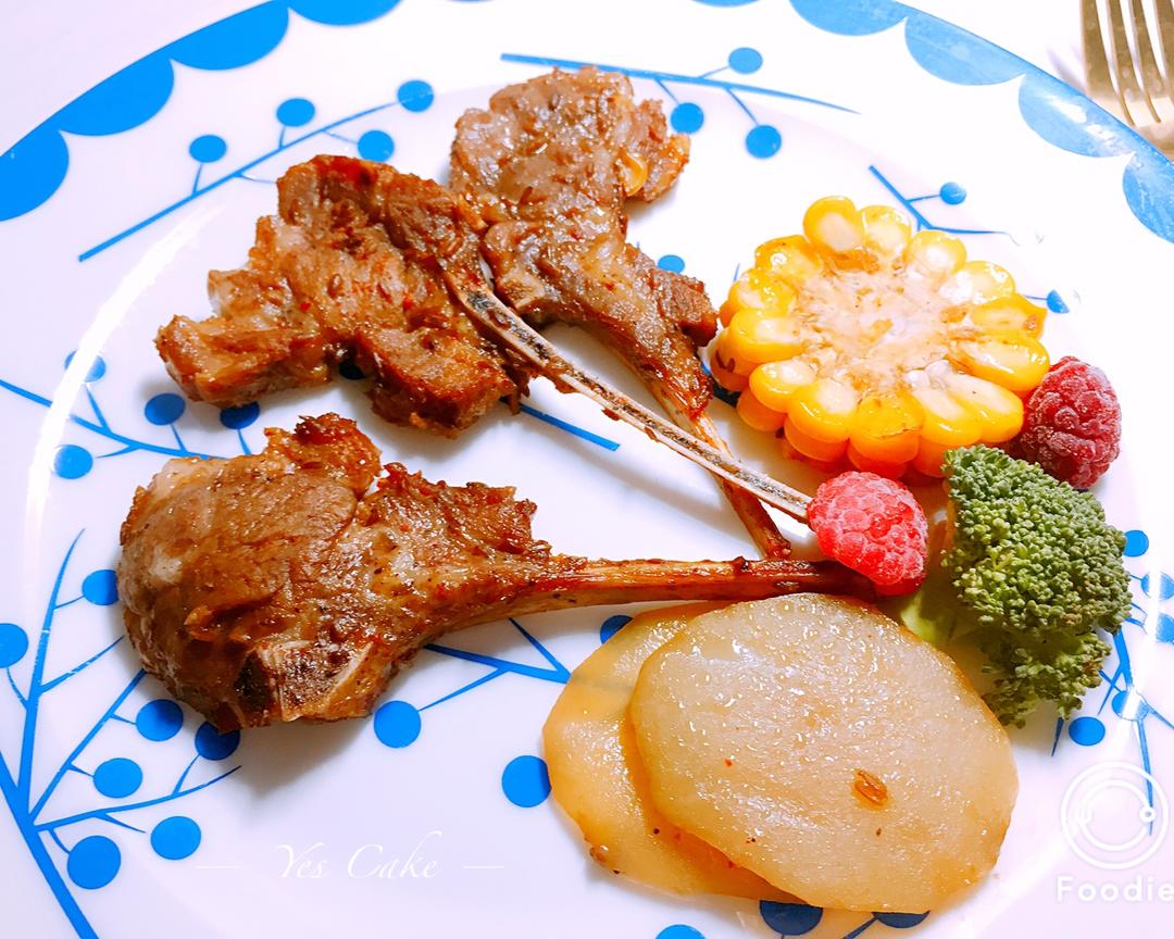 孜然土豆烤羊排