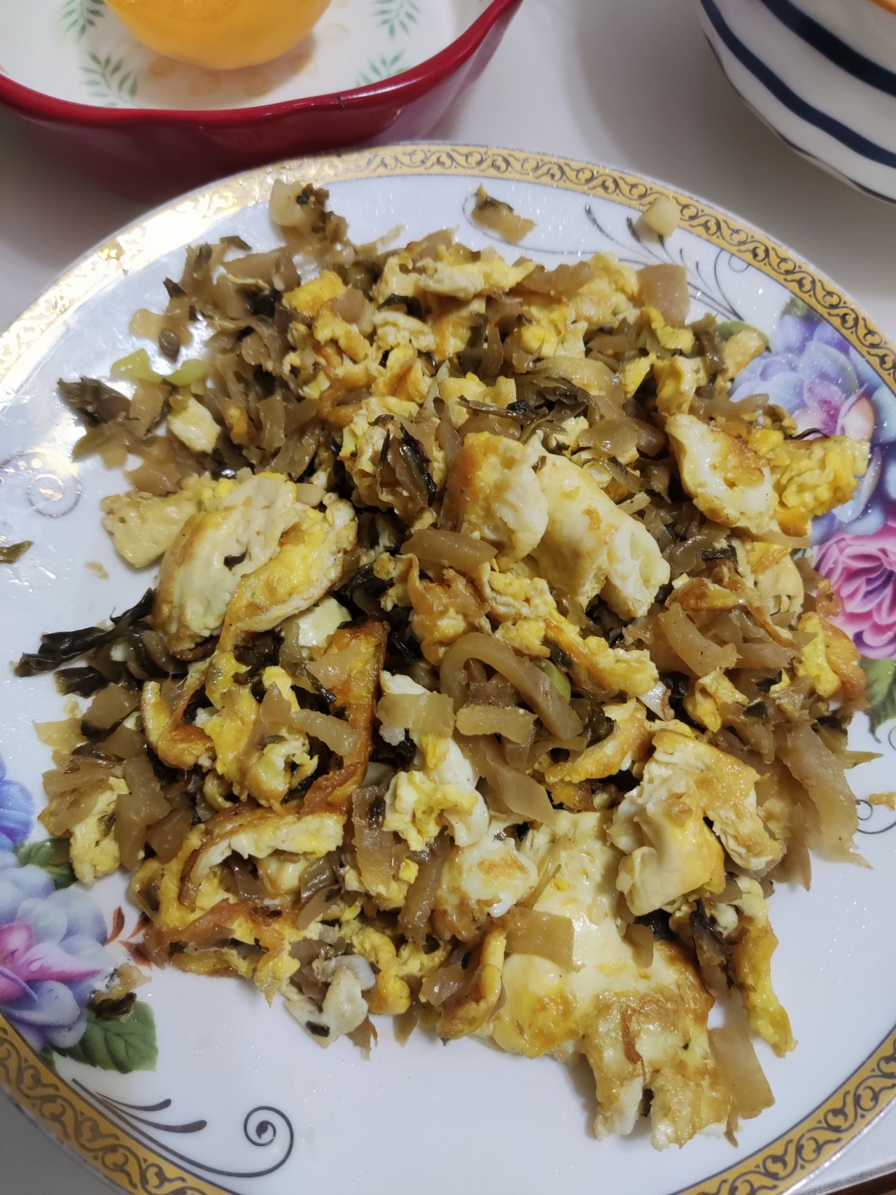 鸡蛋炒外婆菜(下饭菜)