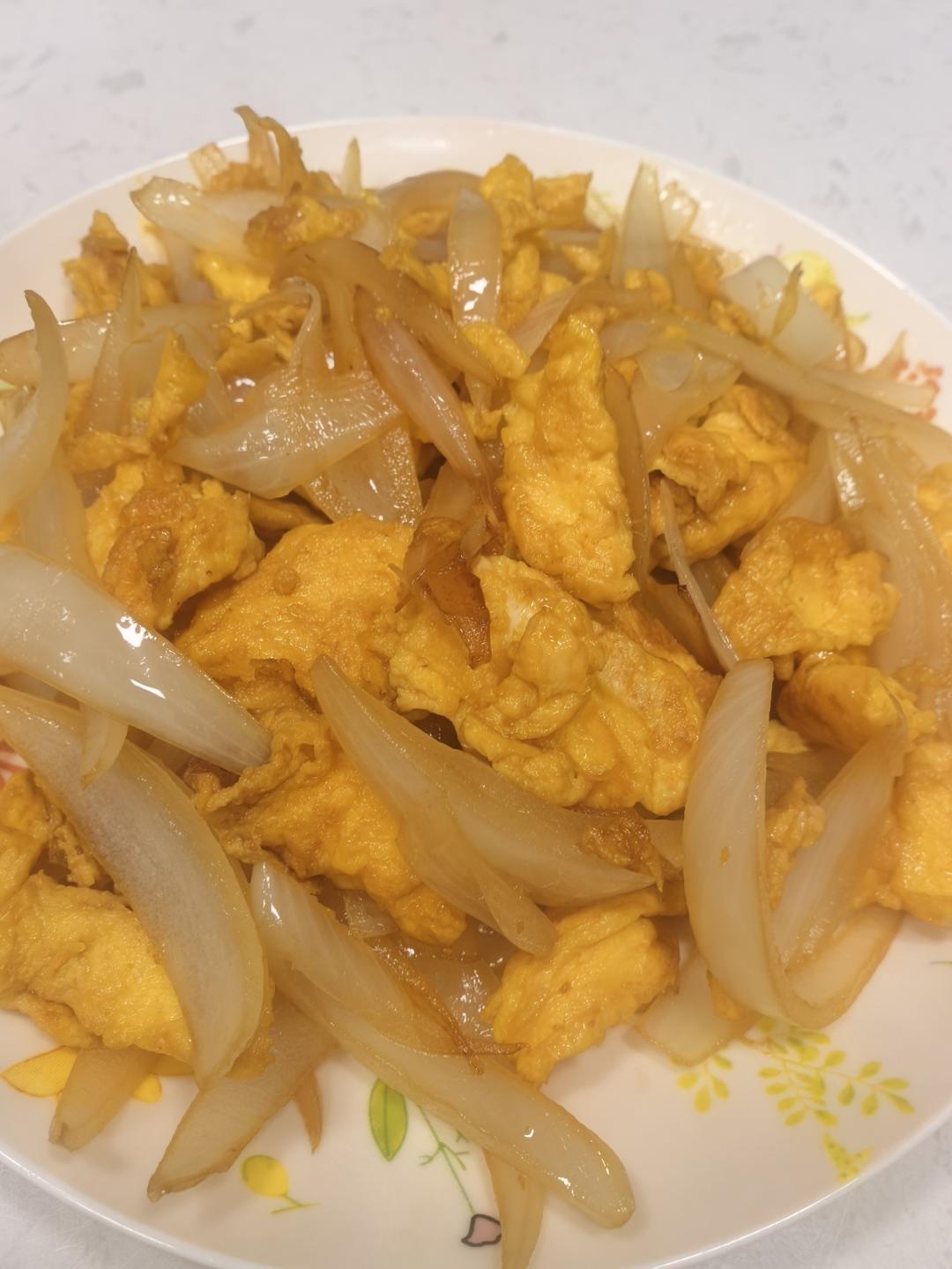 圆葱炒鸡蛋