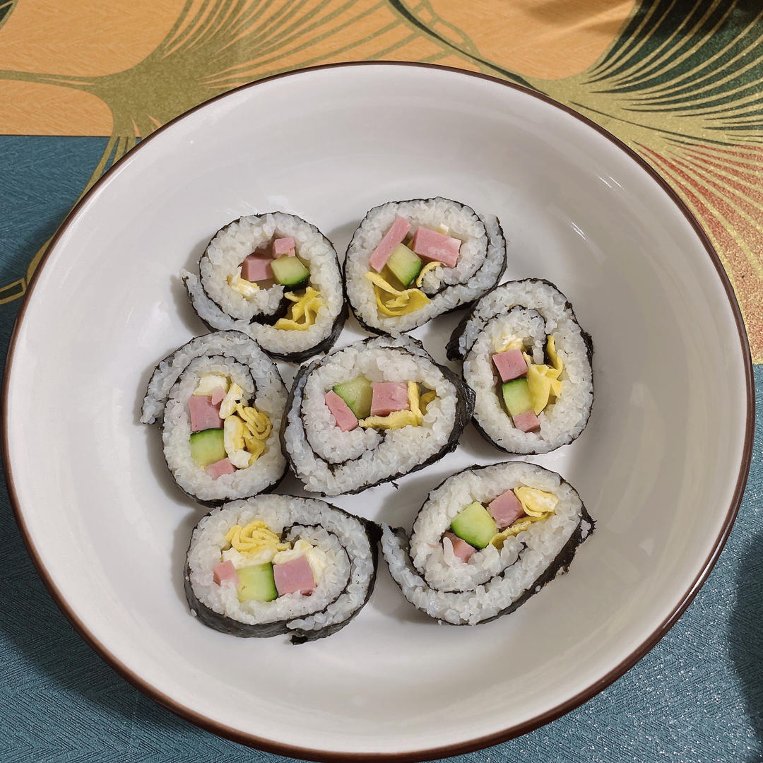 十分钟快手早午餐-紫菜包饭&寿司卷，简单易学哦！