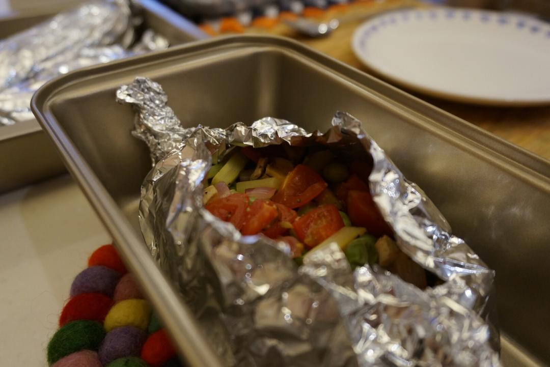 锡纸烤三文鱼  （Salmon Baked in Foil）