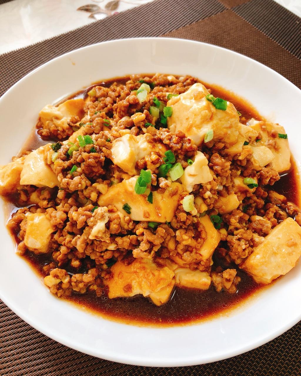 肉末烧豆腐