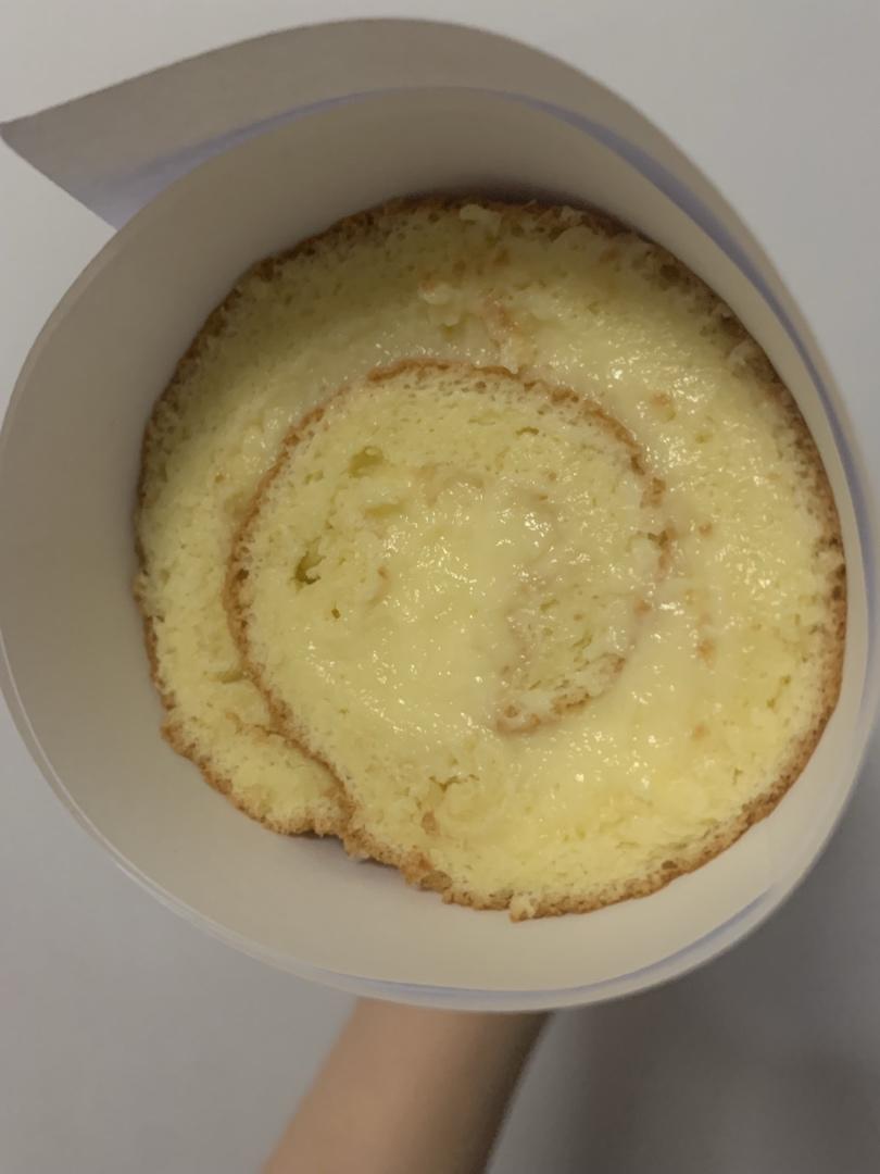 材料最简单的【低卡蛋糕卷】卡仕达戚风卷
