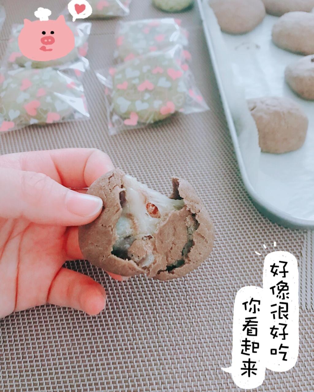 可可/抹茶麻薯夹心软曲奇