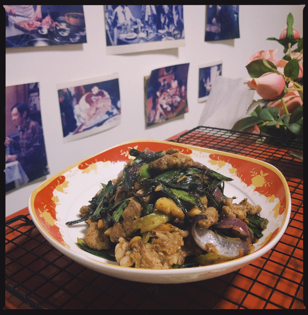 双葱爆羊肉