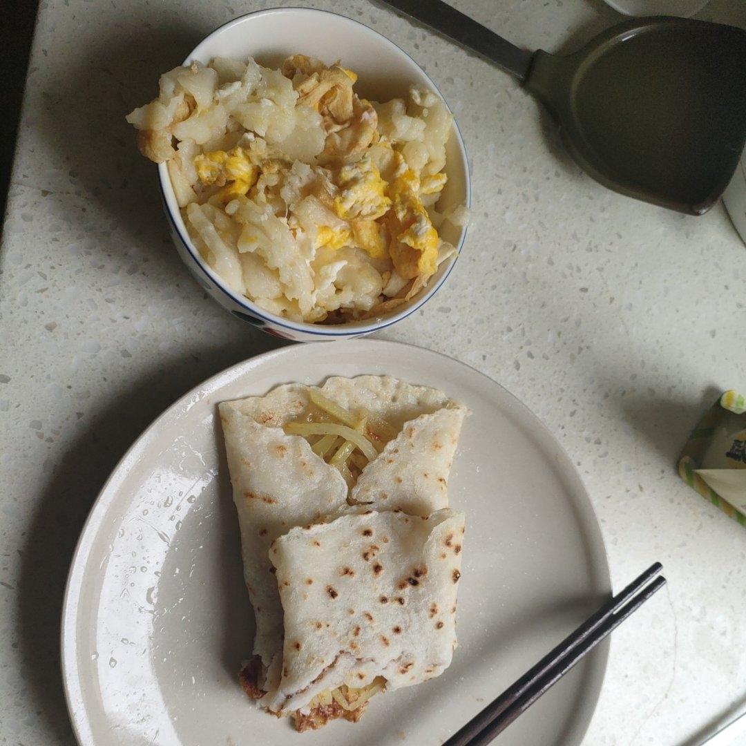 简单好吃的学生早餐鸡蛋饼