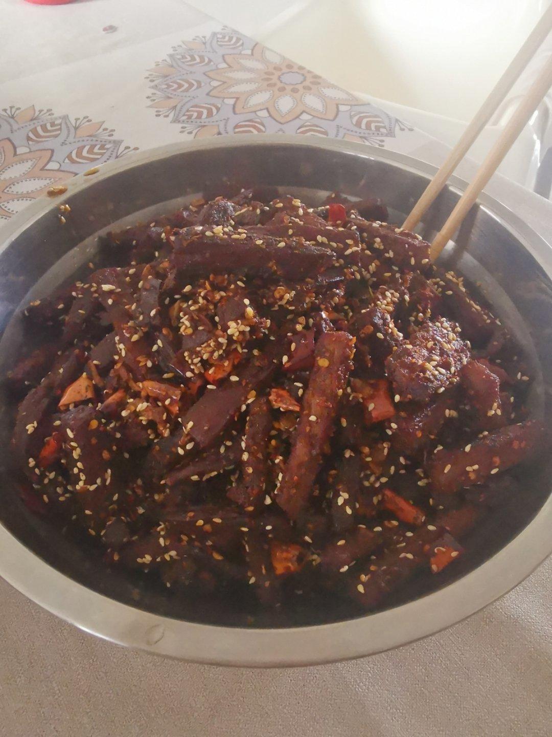 麻辣牛肉干