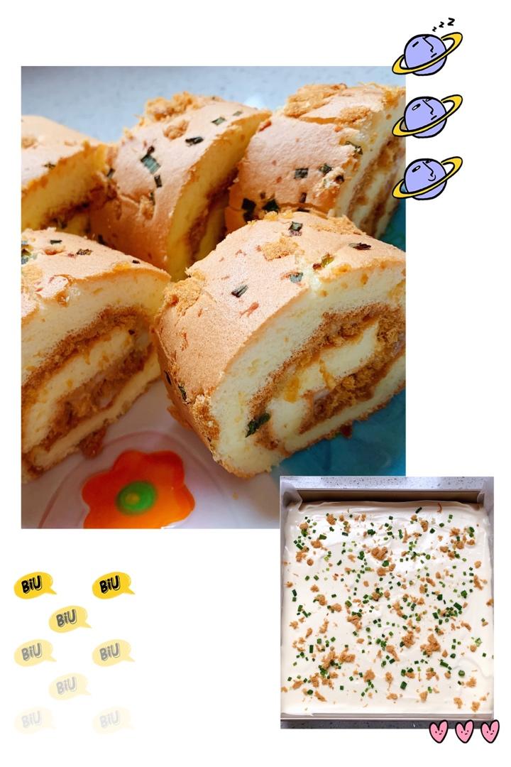 香葱肉松蛋糕卷