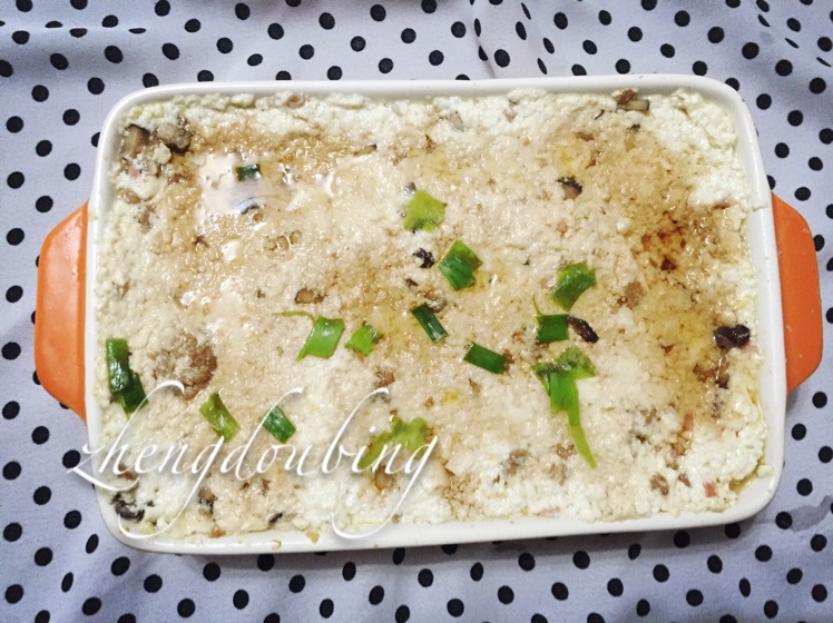 蒸豆腐饼