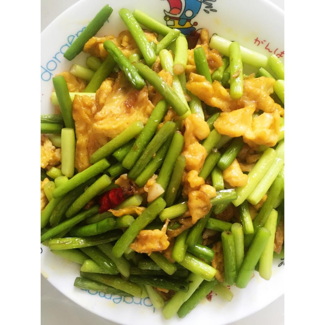 蒜薹炒鸡蛋