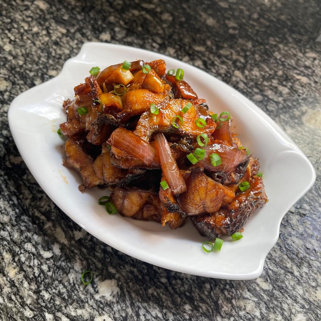 🔥香酥红烧黑鱼的做法