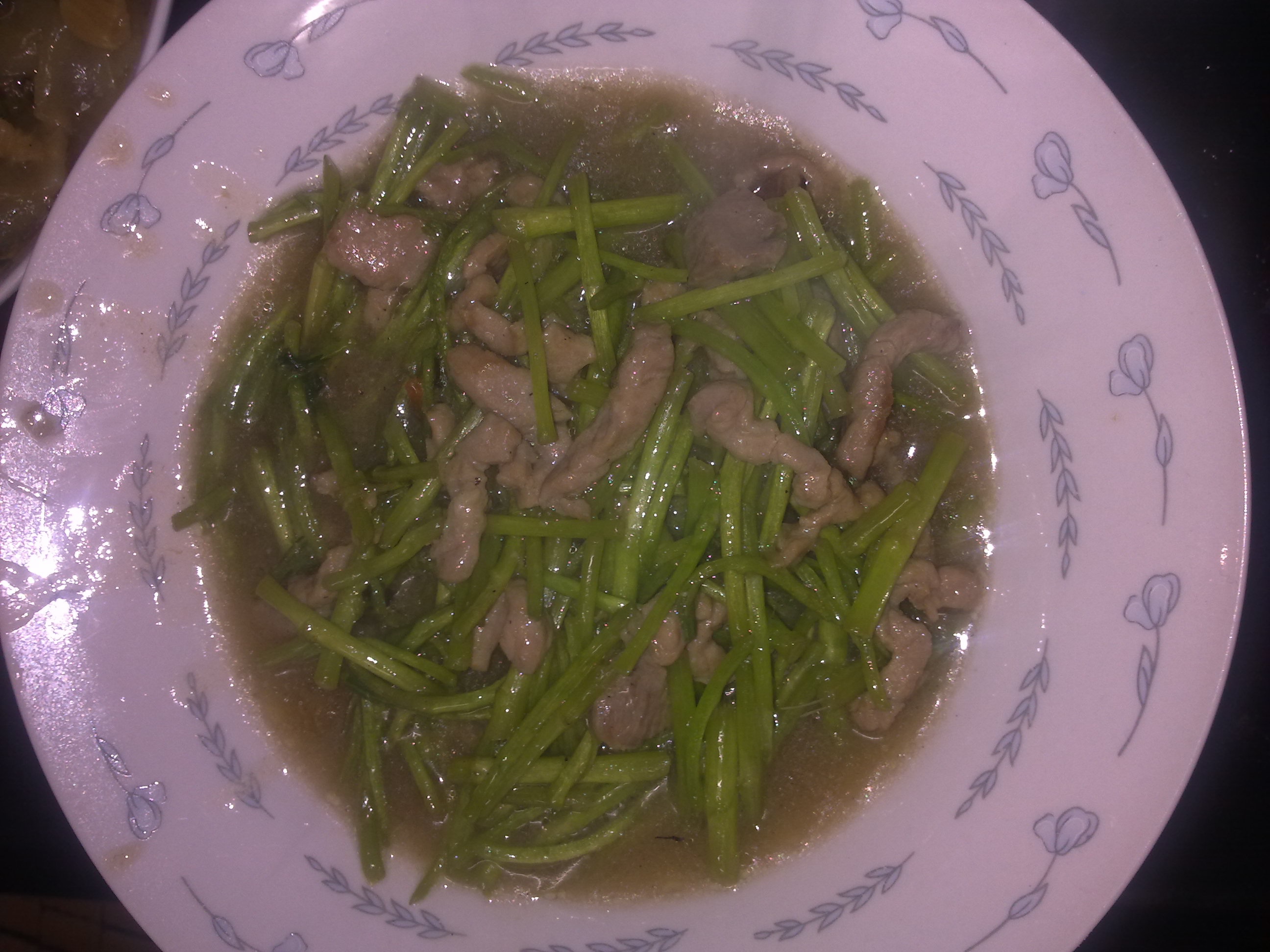 芦蒿炒肉丝